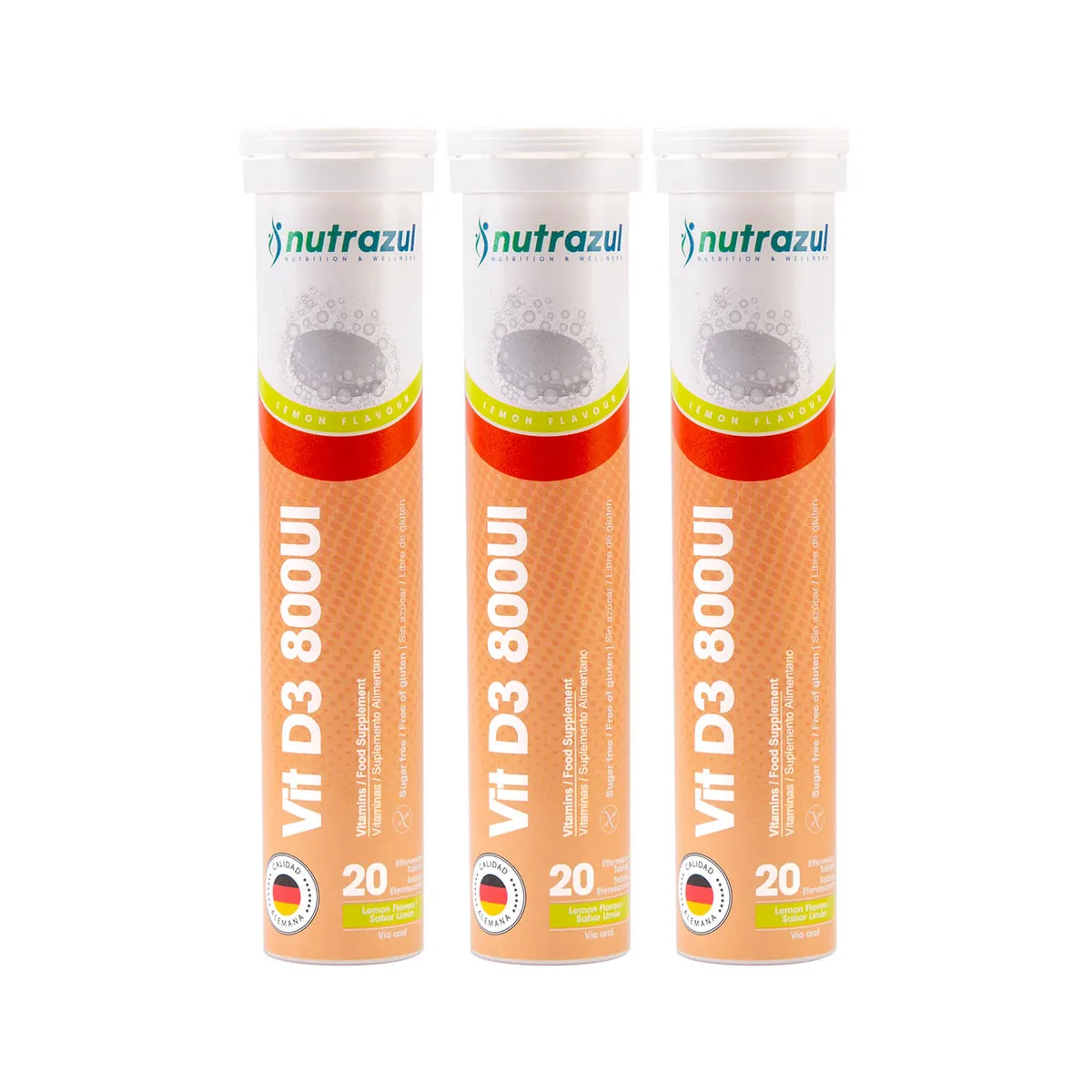 NUTRAZUL - Vitamina D3-Pack 3 un.