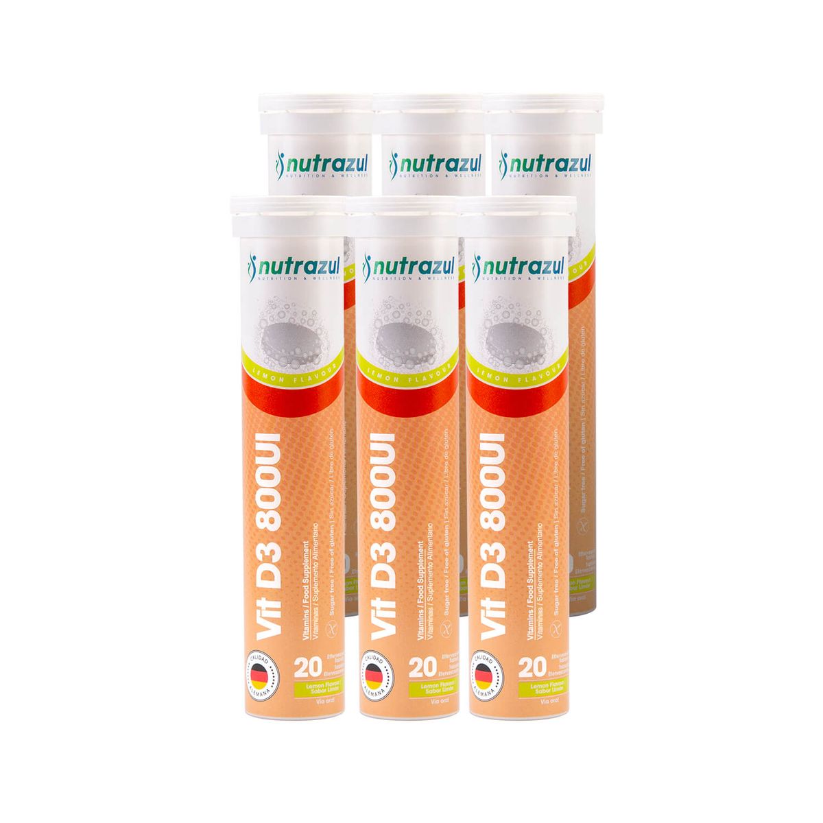 NUTRAZUL - Vitamina D3-Pack 6 un.