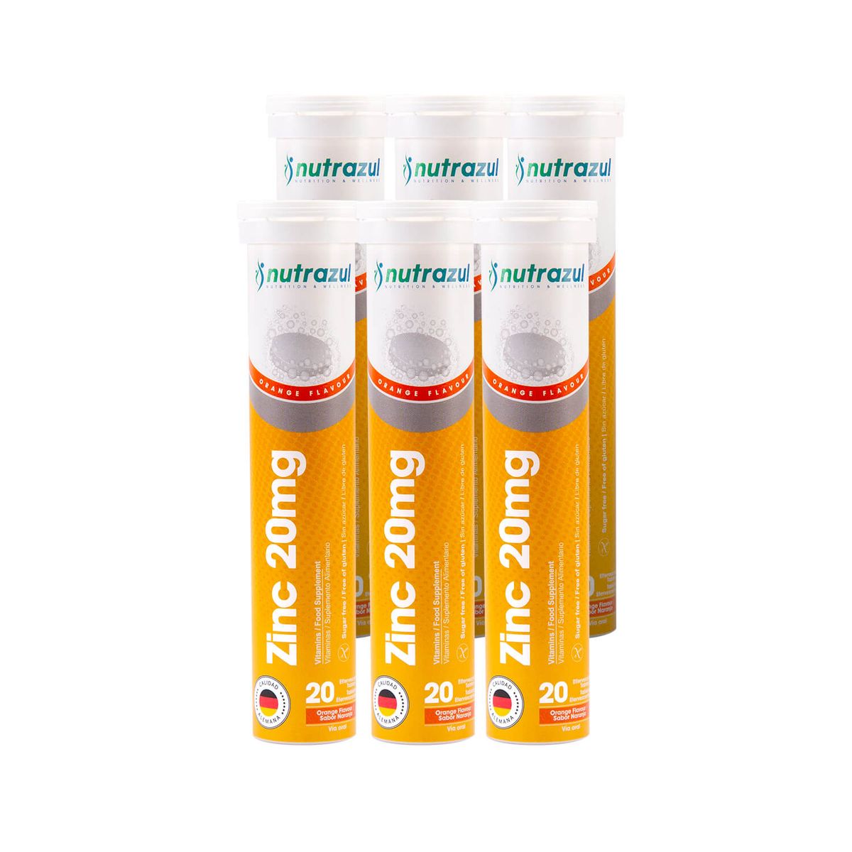 NUTRAZUL - Zinc 20 Mg. -Pack 6 un.