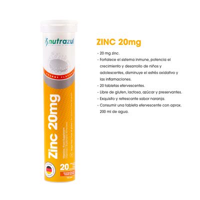 Imagen 2 del producto Zinc 20 Mg. -Pack 6 un.