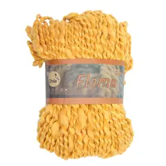 FLAMA - Pack 4 madejas algodón lana 100gr mostaza