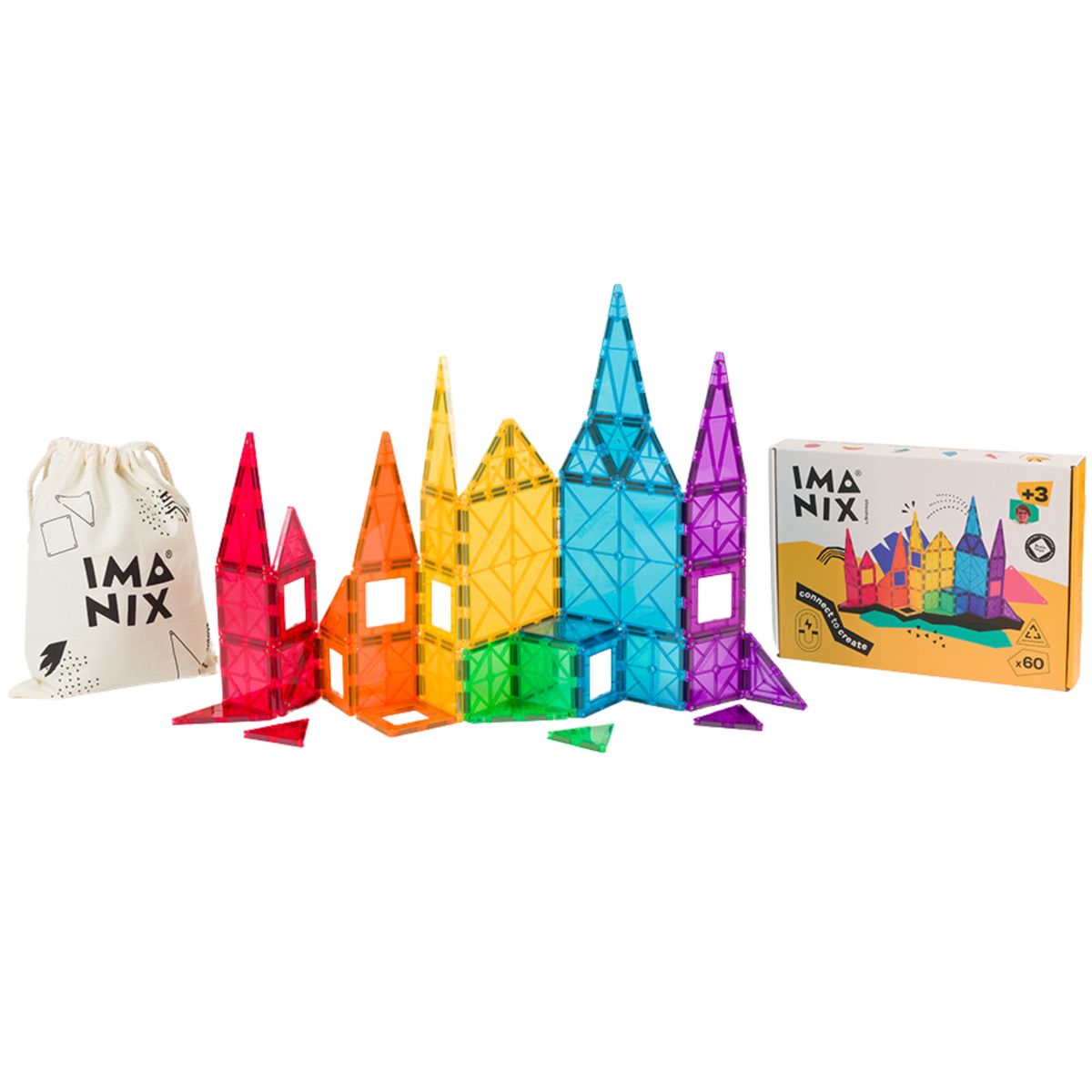 BRAINTOYS - Imanix 60 piezas magneticas