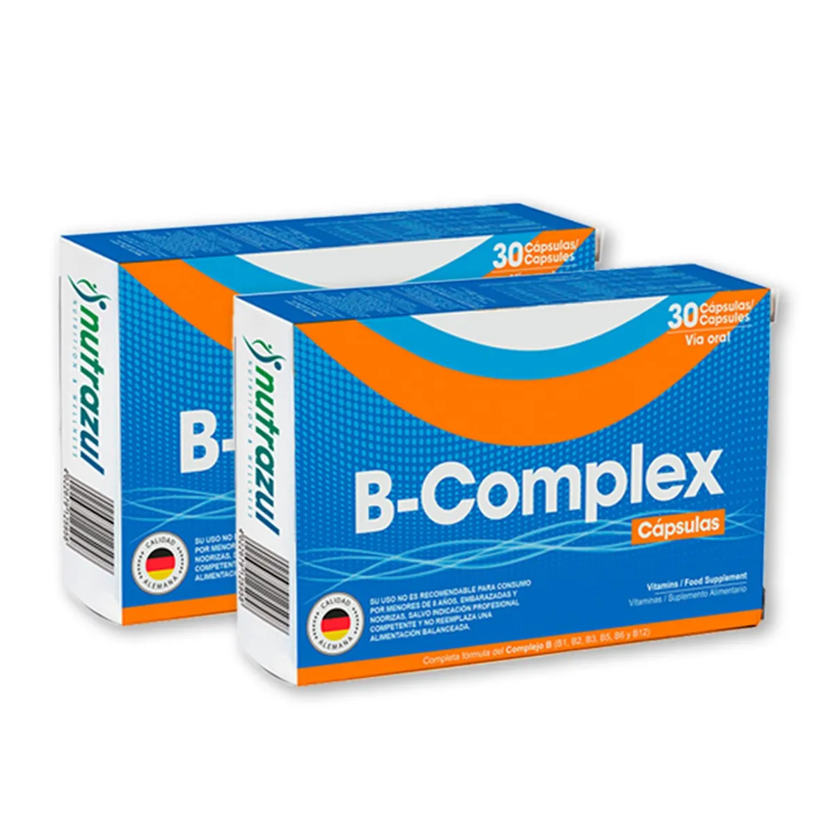 NUTRAZUL - Complejo B /B-complex -Pack 2 unidades.