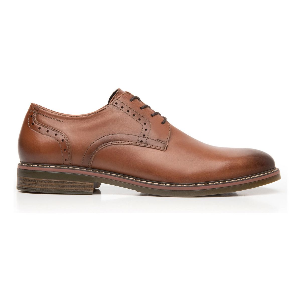 FLEXI - Zapato Formal Hombre Cuero Café Flexi