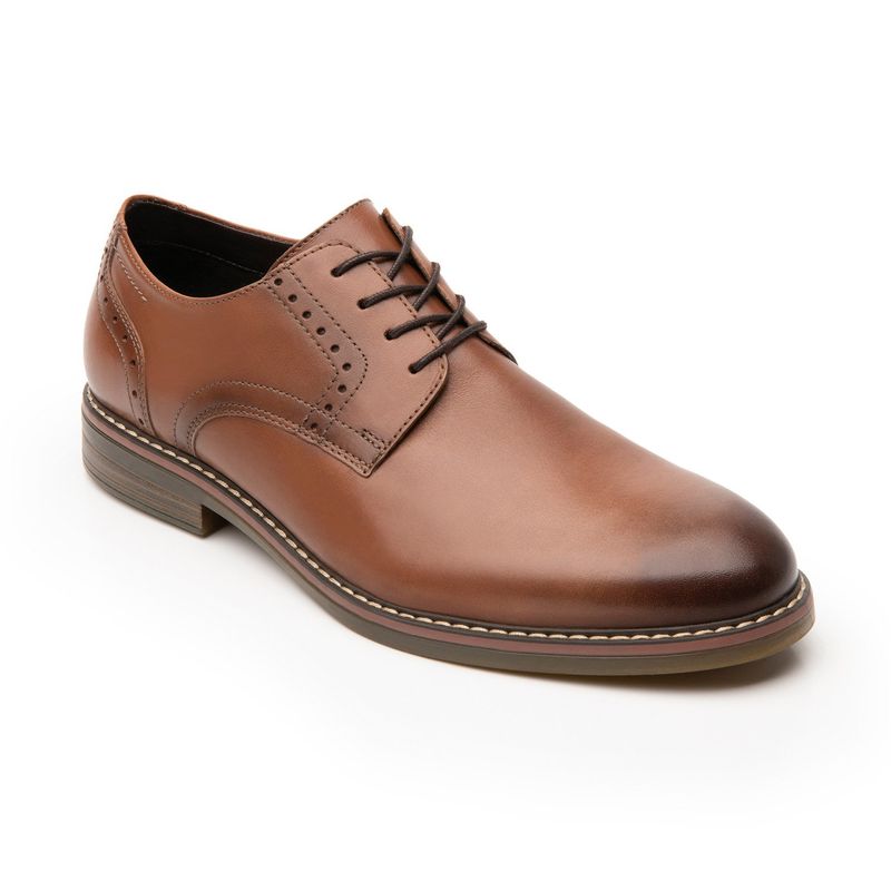 FLEXI - Zapato Formal Hombre Cuero Café Flexi
