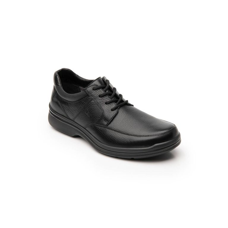 Zapato casual hombre cuero negro