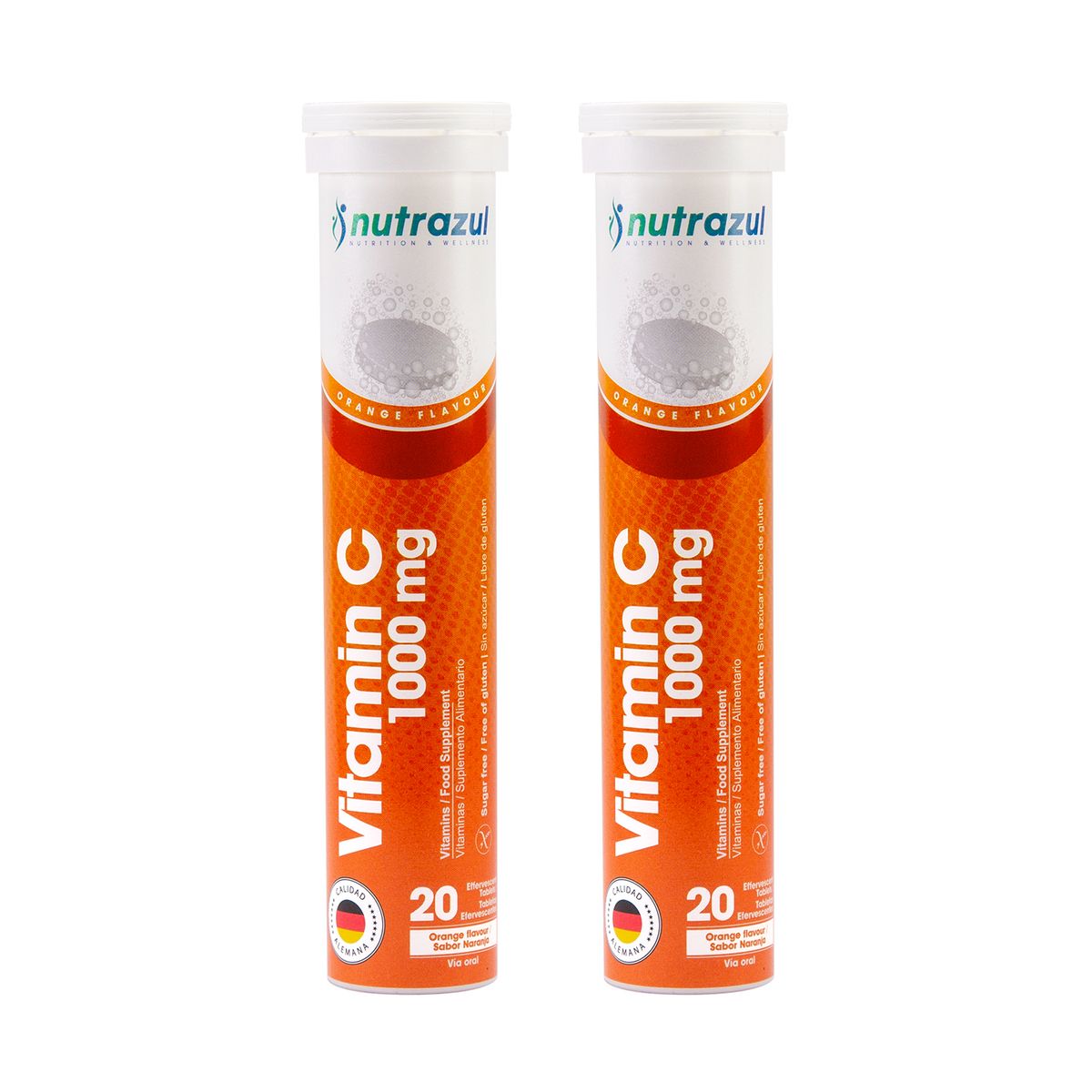 NUTRAZUL - Vitamina C 1.000 Mg.-Pack 2 unidades.