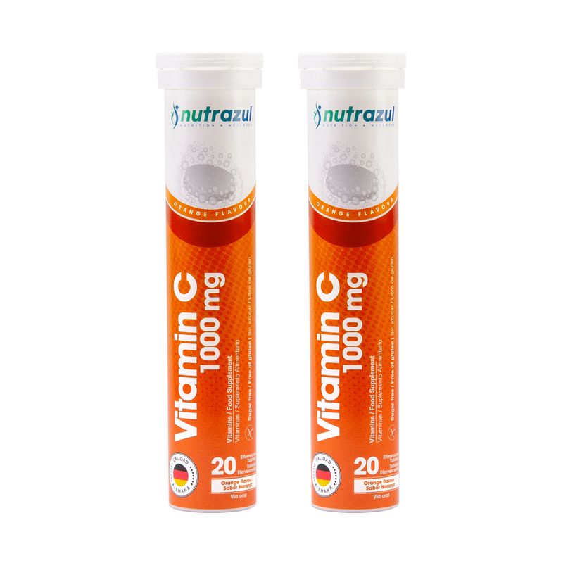 NUTRAZUL - Vitamina C 1.000 Mg.-Pack 2 unidades.