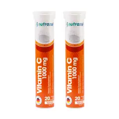 NUTRAZUL - Vitamina C 1.000 Mg.-Pack 2 unidades.