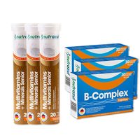 Complejo B (3) + Multivitaminico Senior (3)- Pack 6 un.