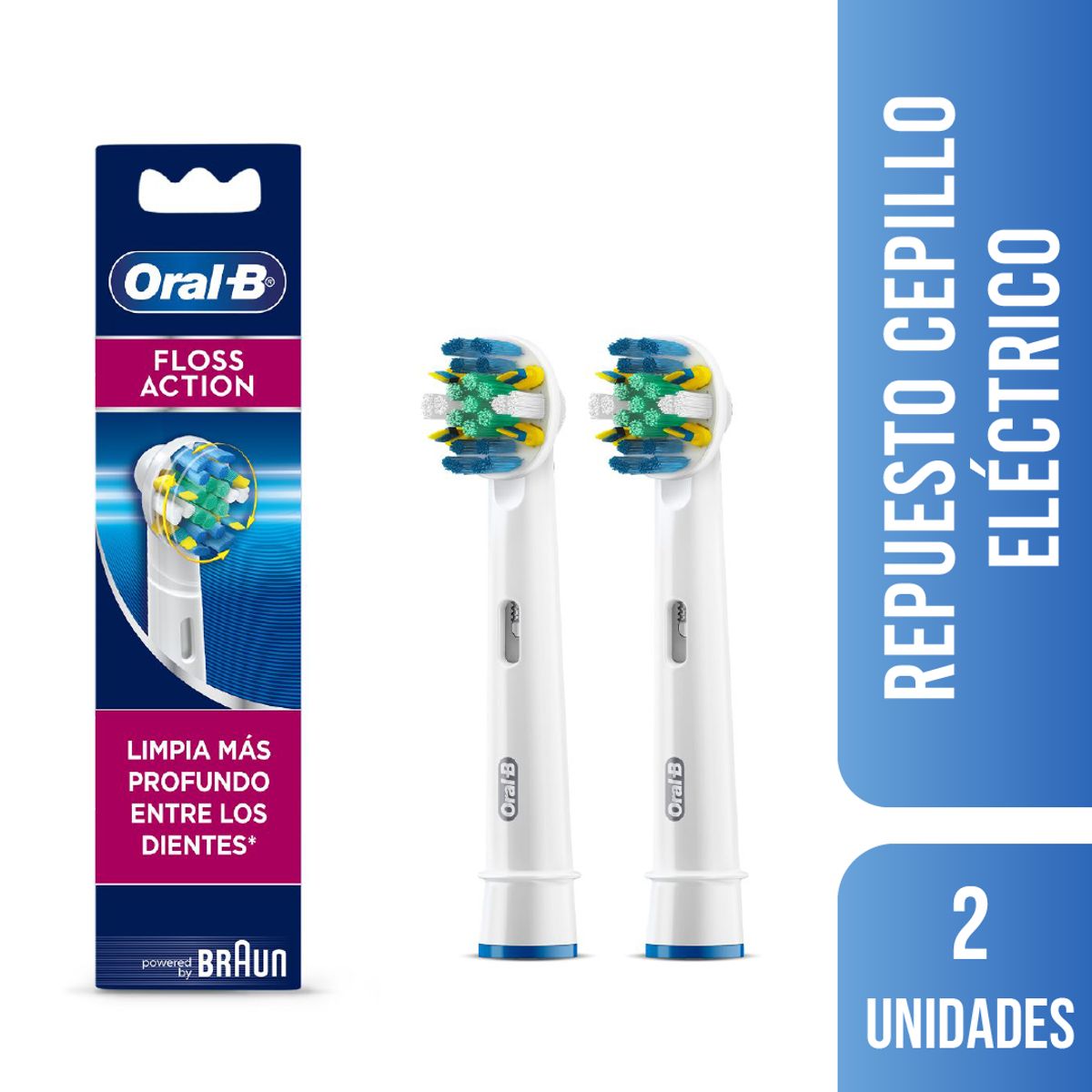 ORAL B - Cabezales De Repuesto Oral-B Pro-Salud Floss Action 2 un