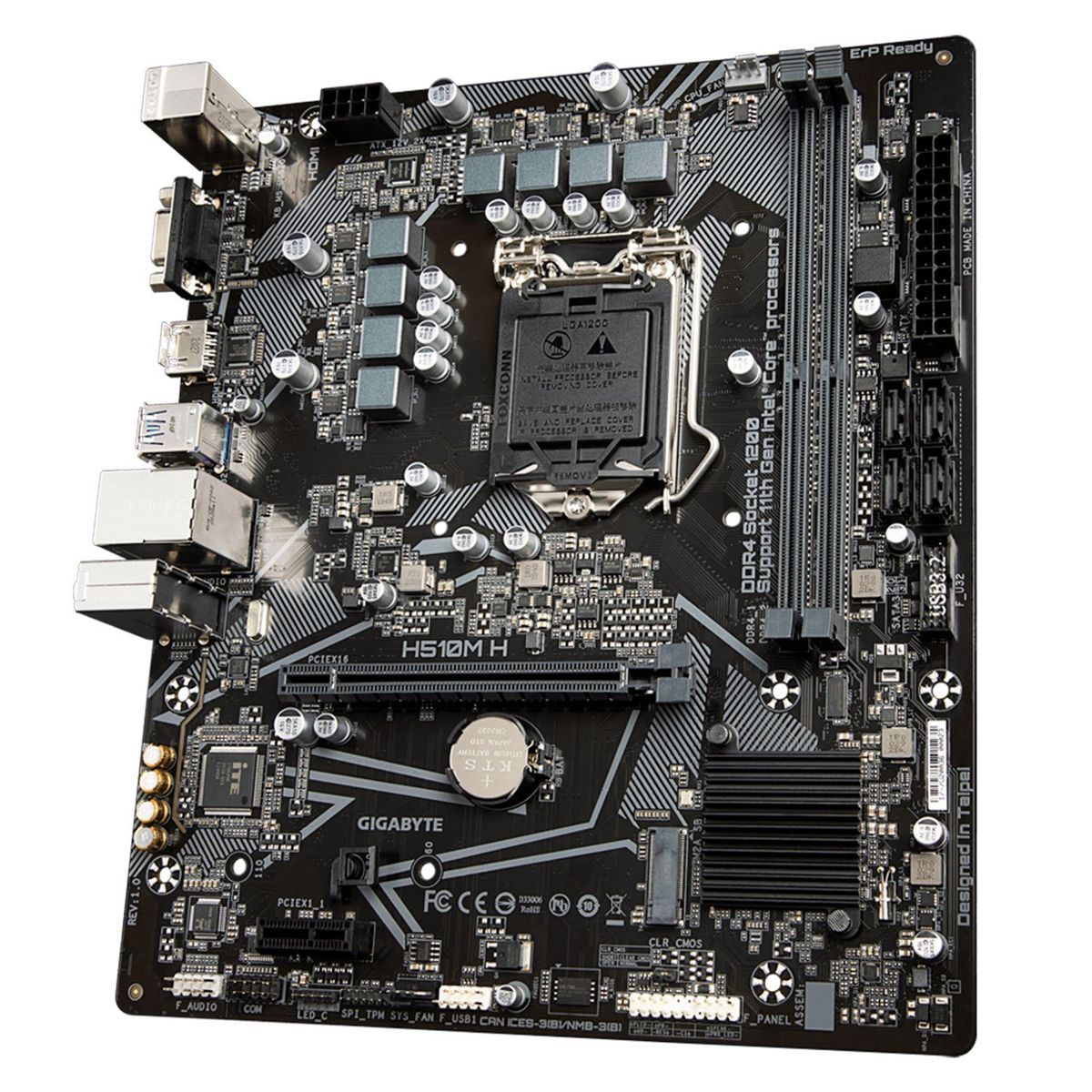 GIGABYTE - Placa Madre Gigabyte H510M H Rev.1.0 LGA1200 DDR4 H510MH