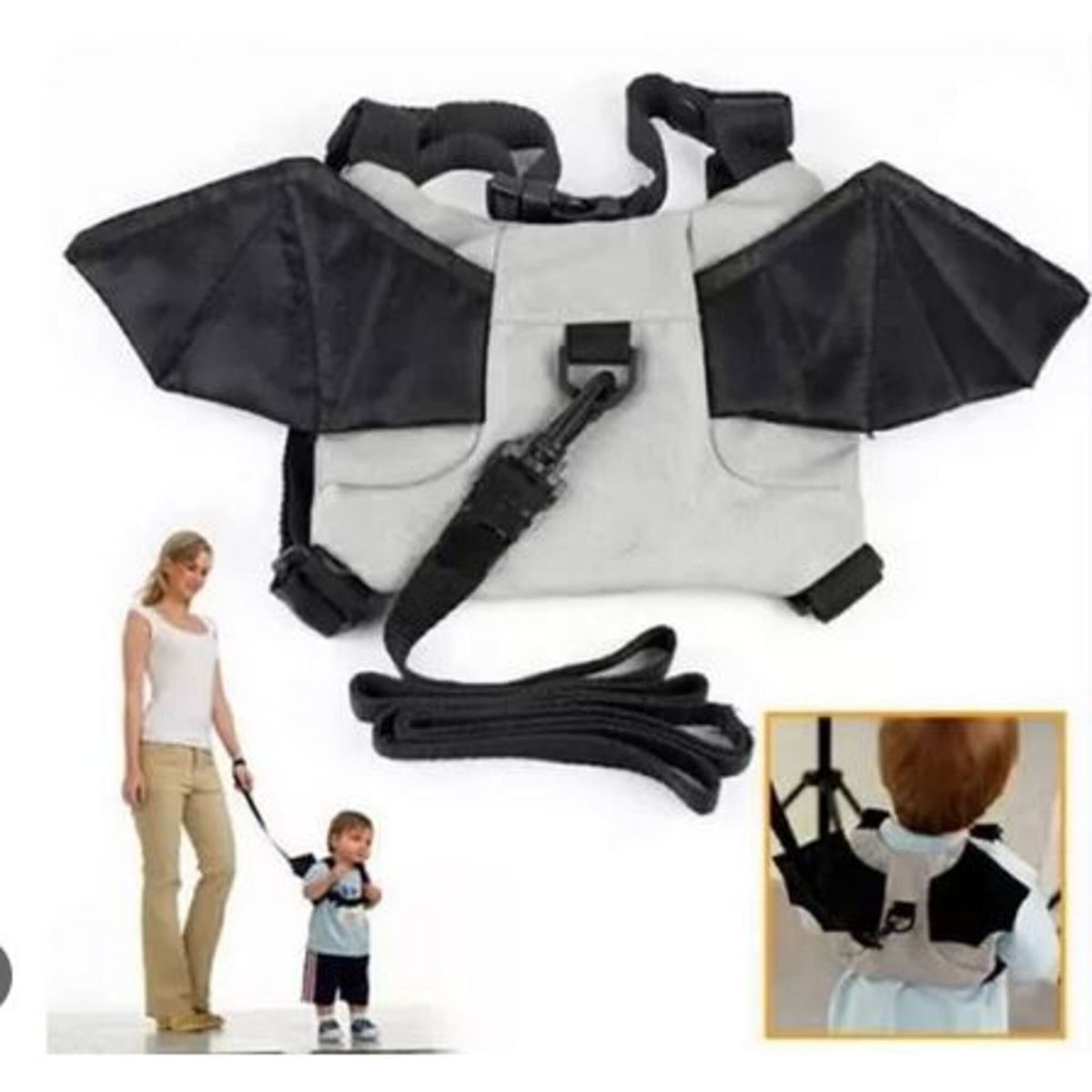 GENERICO - Mochila arnes niños modelo murcielago unisex