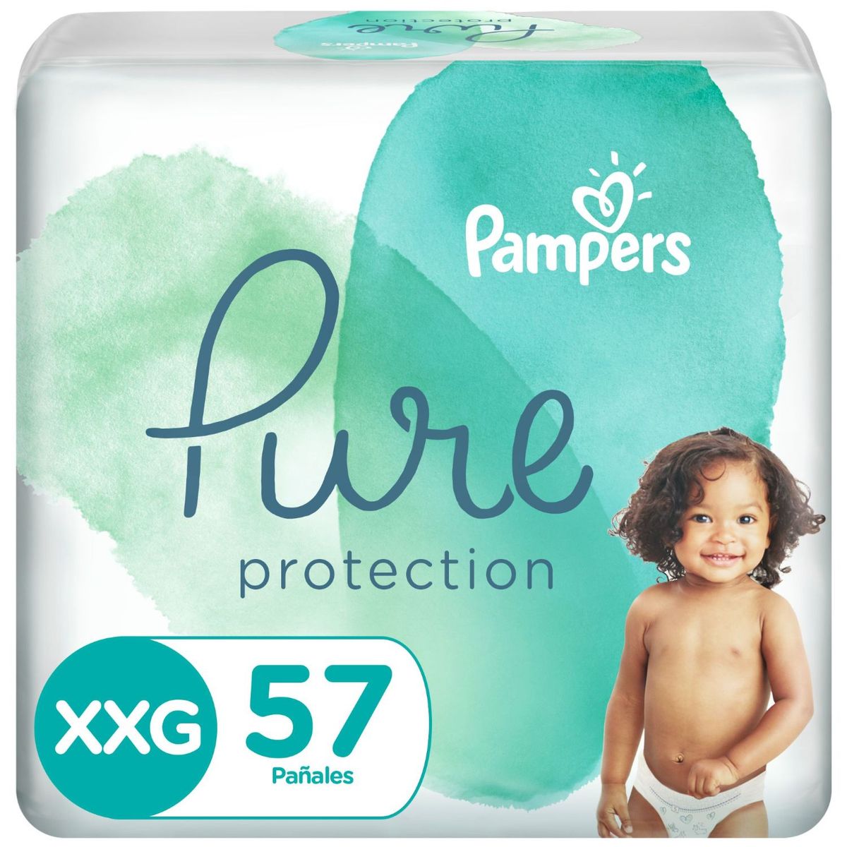 PAMPERS - Pañales Pampers Pure Protection Talla XXG 57 Un