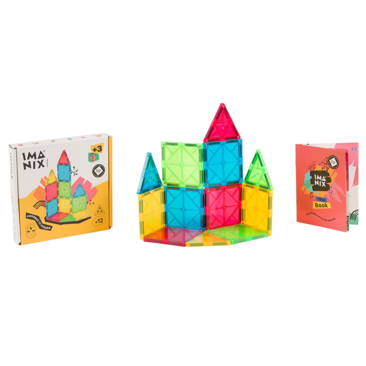 BRAINTOYS - Imanix 12 piezas magnéticas