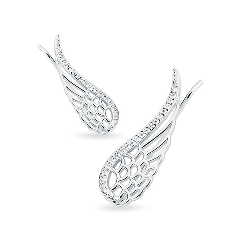ZUZA COLLECTION - Aros Trepadores Alas Nuevas - Plata 925
