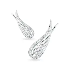 ZUZA COLLECTION - Aros Trepadores Alas Nuevas - Plata 925