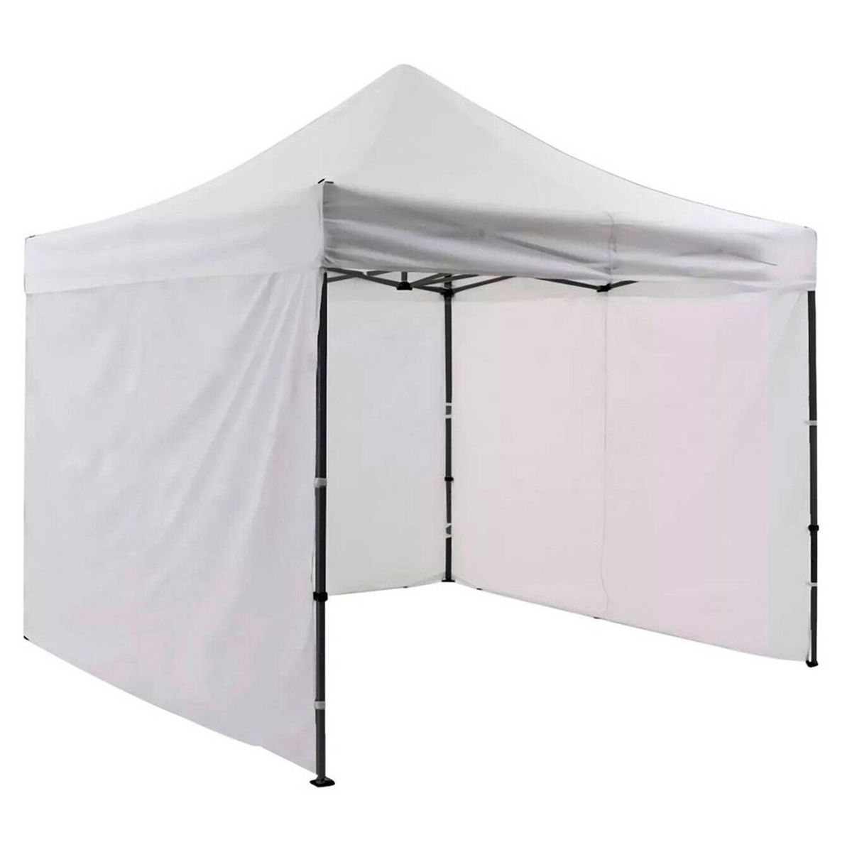 JARDIMEX - Toldo Plegable Jardimex 3x3 Paredes Antilluvia Proteccion UV Blanco