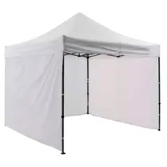 JARDIMEX - Toldo Plegable 3x3 Paredes Antilluvia Proteccion UV Blanco