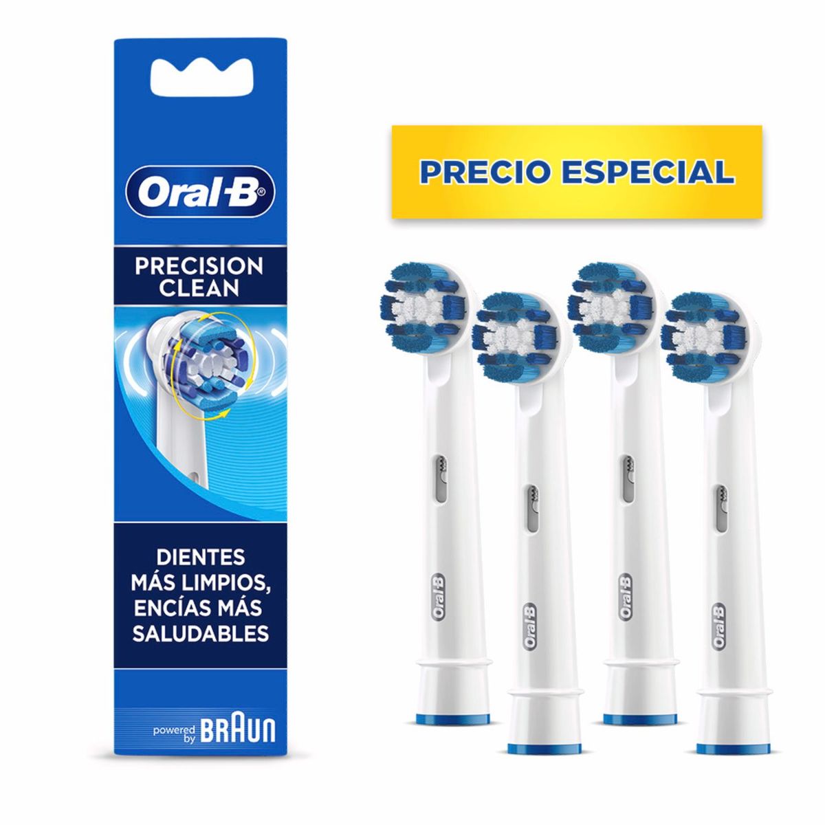 ORAL B - Cabezales De Repuesto Oral-B Pro Salud Precision Clean 4 un
