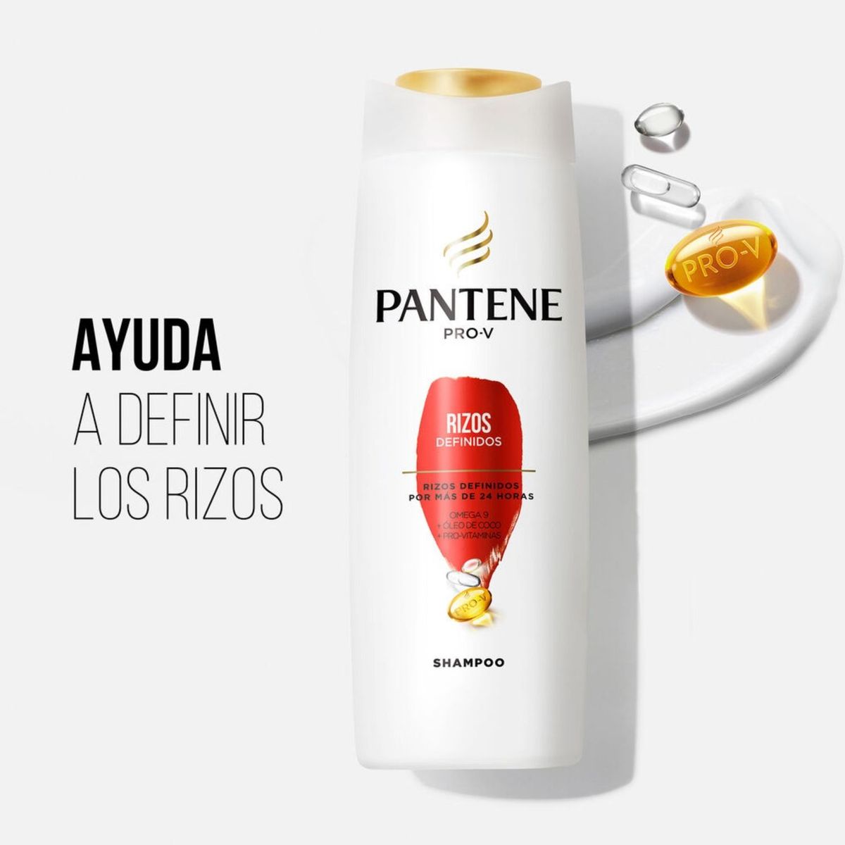 PANTENE - Pack 3 Shampoo Pantene Pro-V Rizos Definidos 400ml
