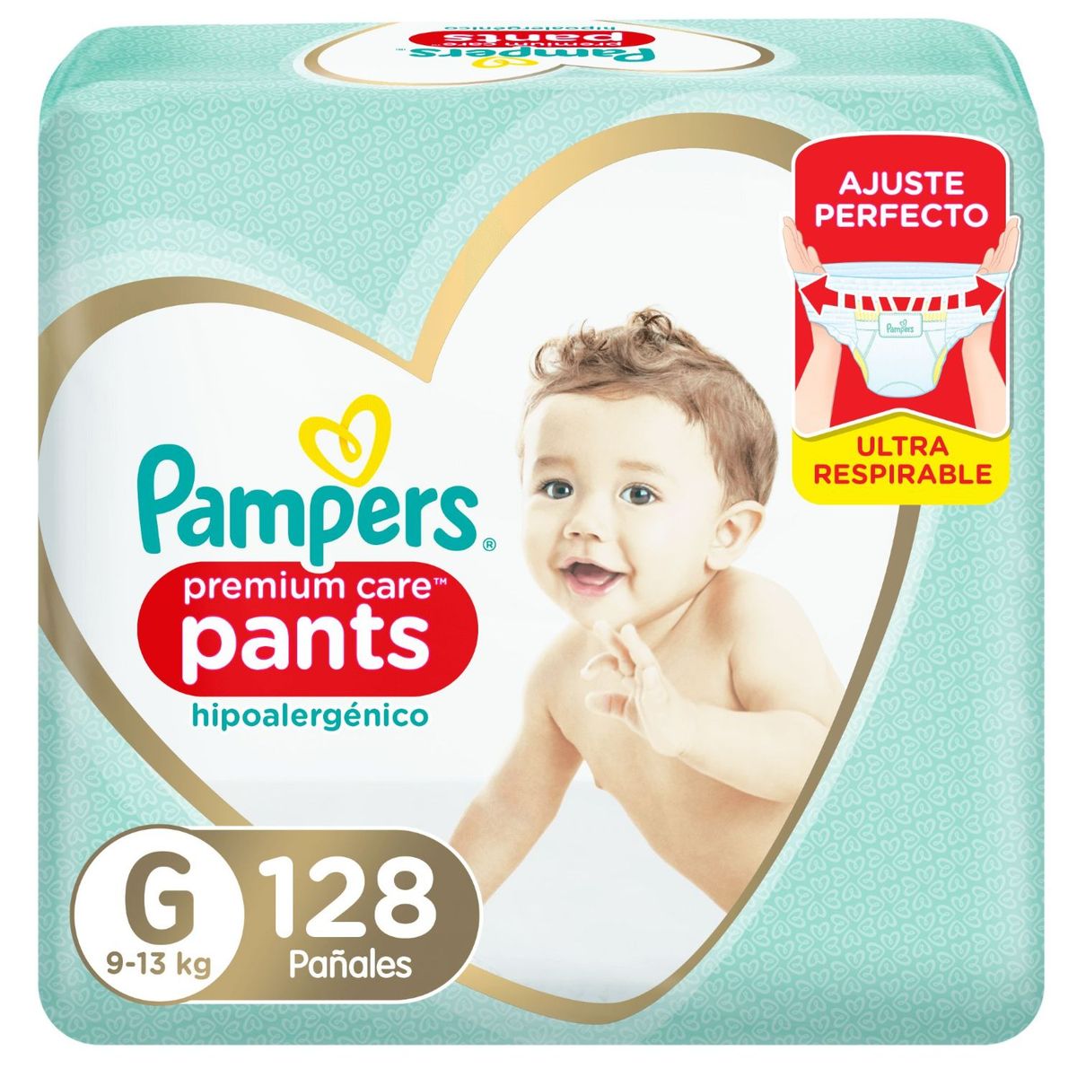 PAMPERS - Pañales Pampers Pants Premium Care G 128 Un