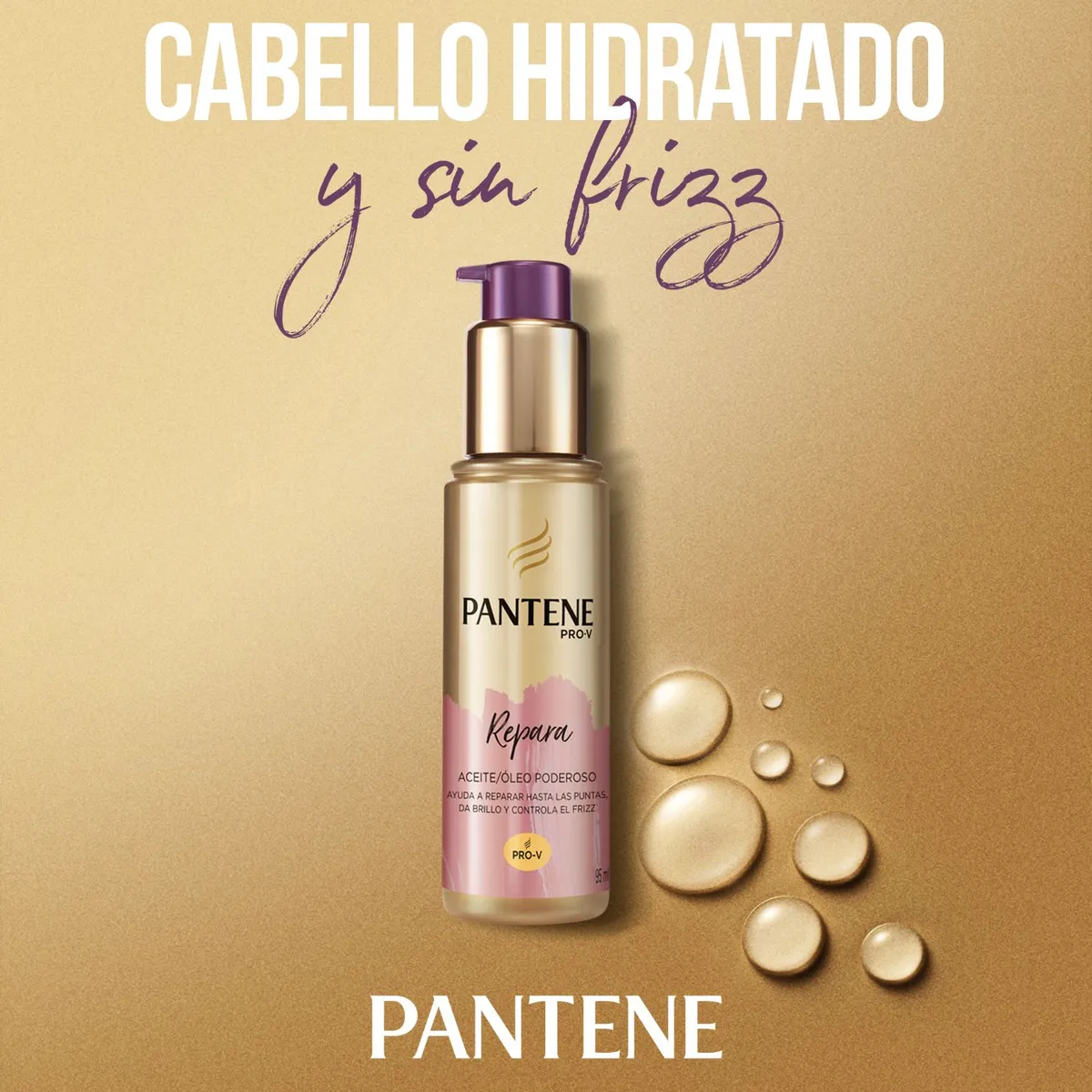 PANTENE - Pack 3 Aceite/Óleo Poderoso Pantene Pro-V Repara 95ml