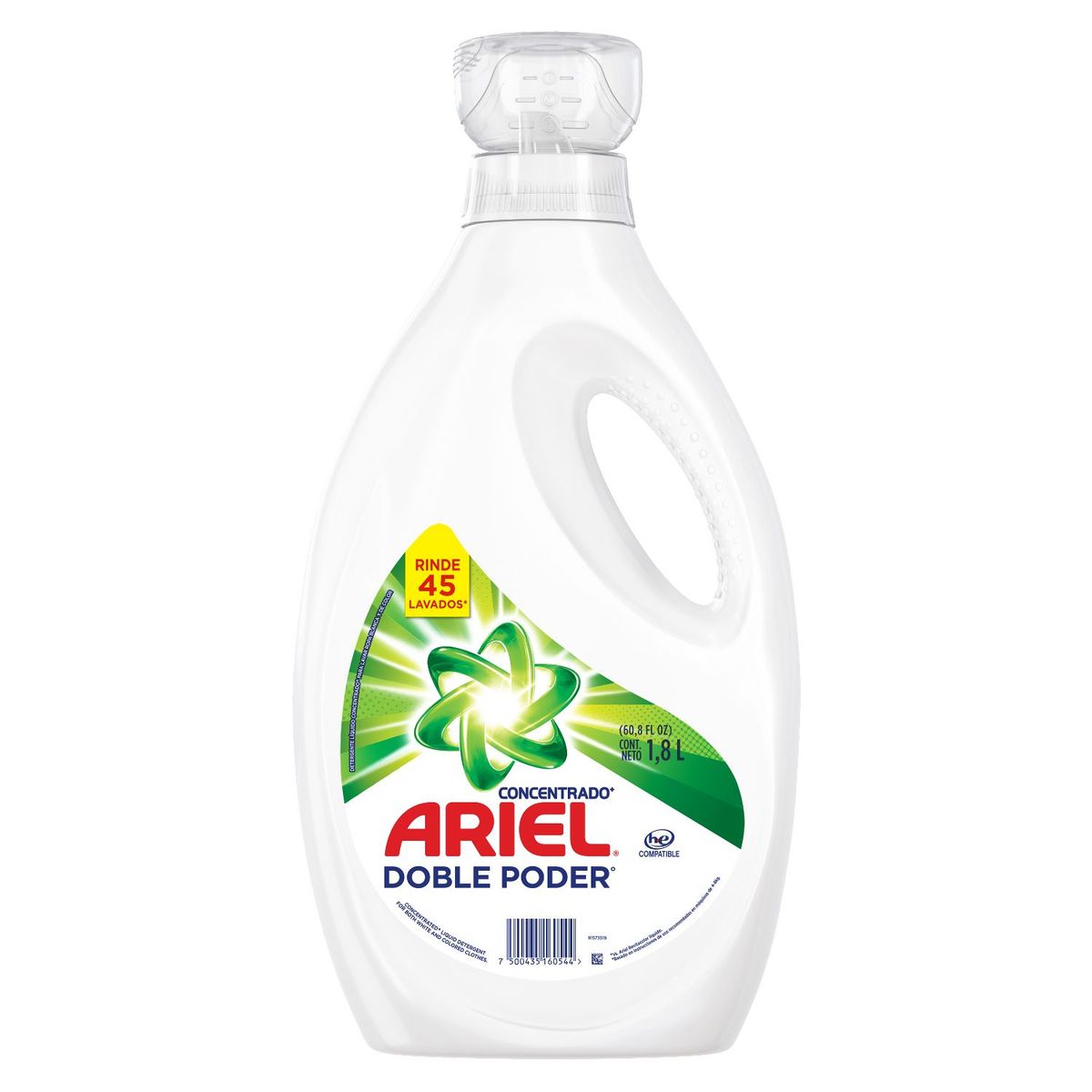 ARIEL - Pack 3 Detergente Líquido Ariel Doble Poder Concentrado 1.8L
