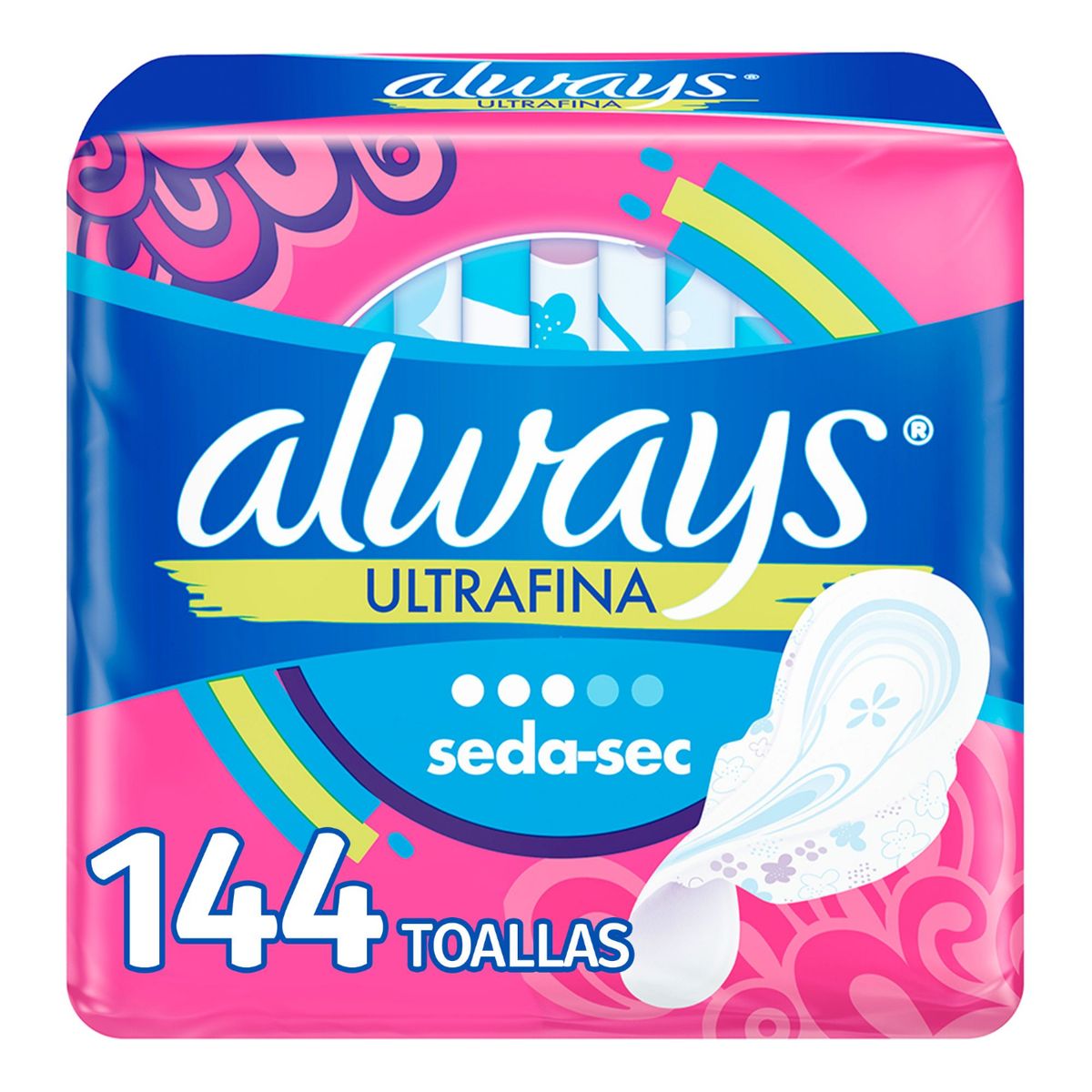 ALWAYS - Toallas Higiénicas Always Ultrafina Flujo Moderado 144 uds