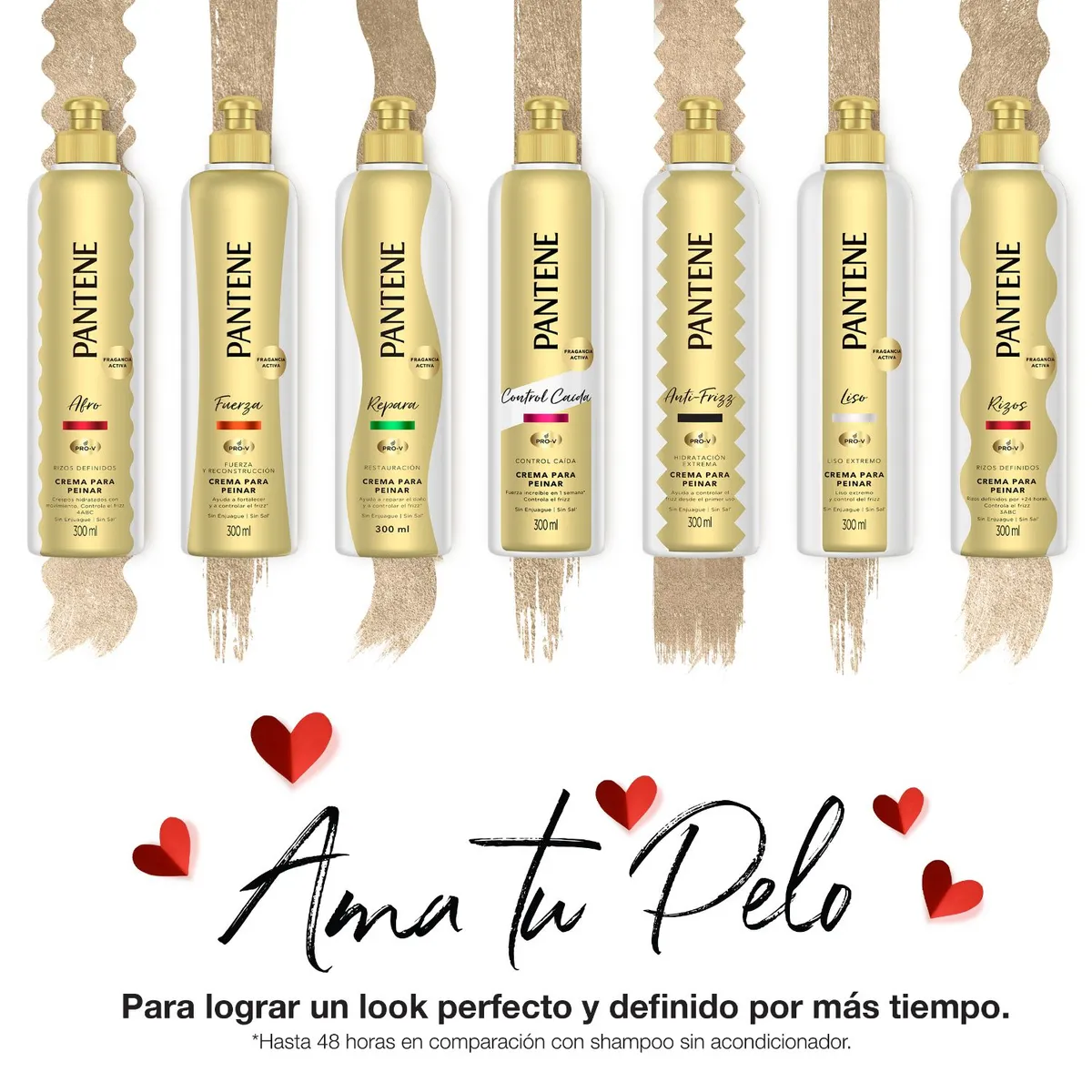 PANTENE - Pack 3 Crema Para Peinar Pantene Pro-V Restauración 300ml