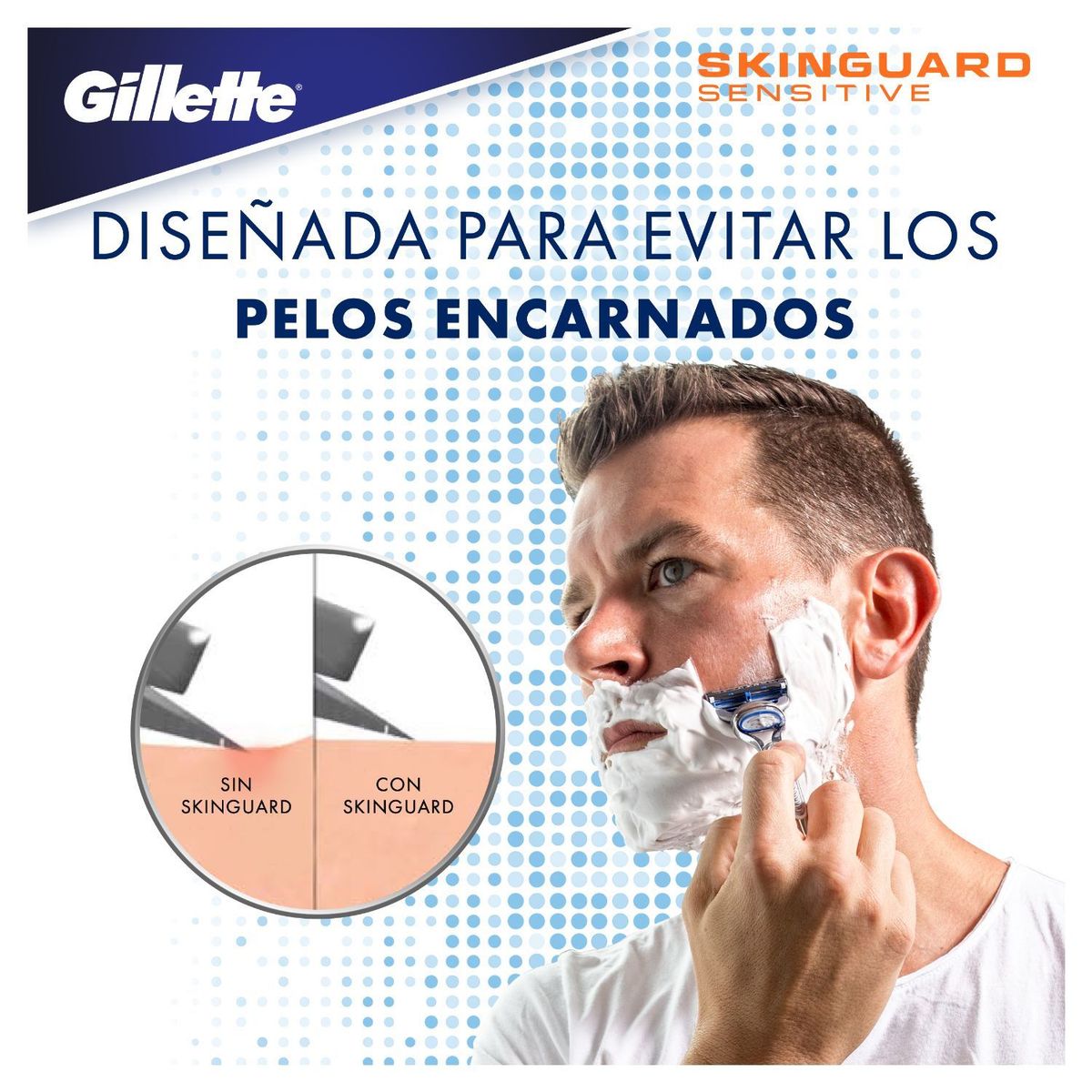 GILLETTE - Cartuchos Para Afeitar Gillette Skinguard Sensitive 4 un