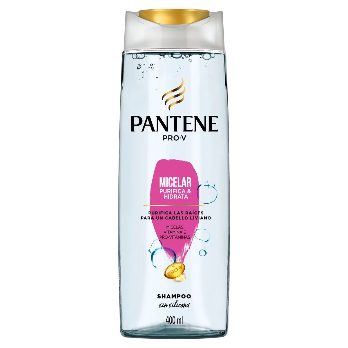 PANTENE - Pack 3 Shampoo Pantene Pro-V Micelar Purifica&Hidrata 400ml