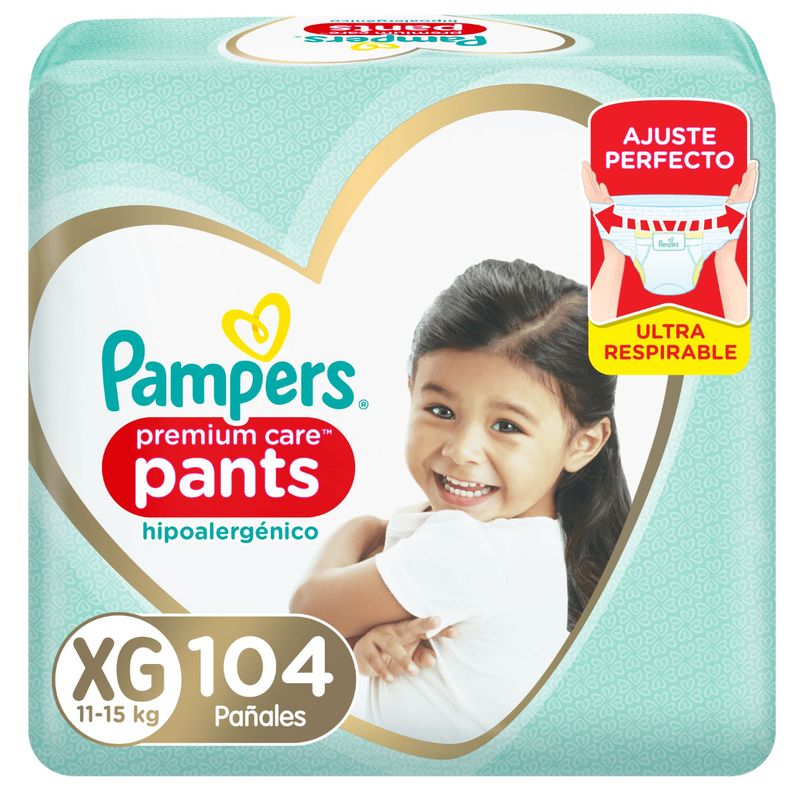 PAMPERS - Pañales Pampers Pants Premium Care XG 104 Un