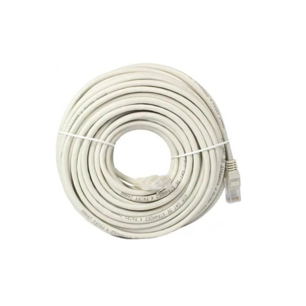 GENERICO - Cable de red 40 metros categoria 5 Rj45 Lan Gris