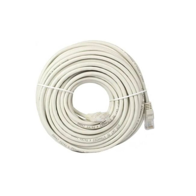 GENERICO - Cable de red 40 metros categoria 5 Rj45 Lan Gris