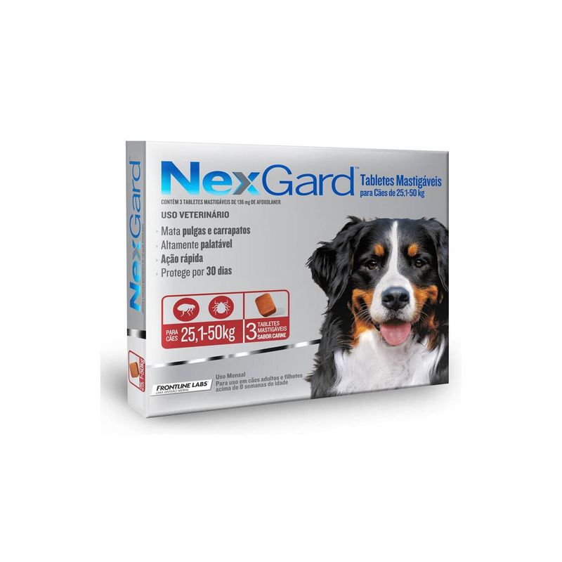 NEXGARD - Nexgard 25-50kg-3 comprimidos