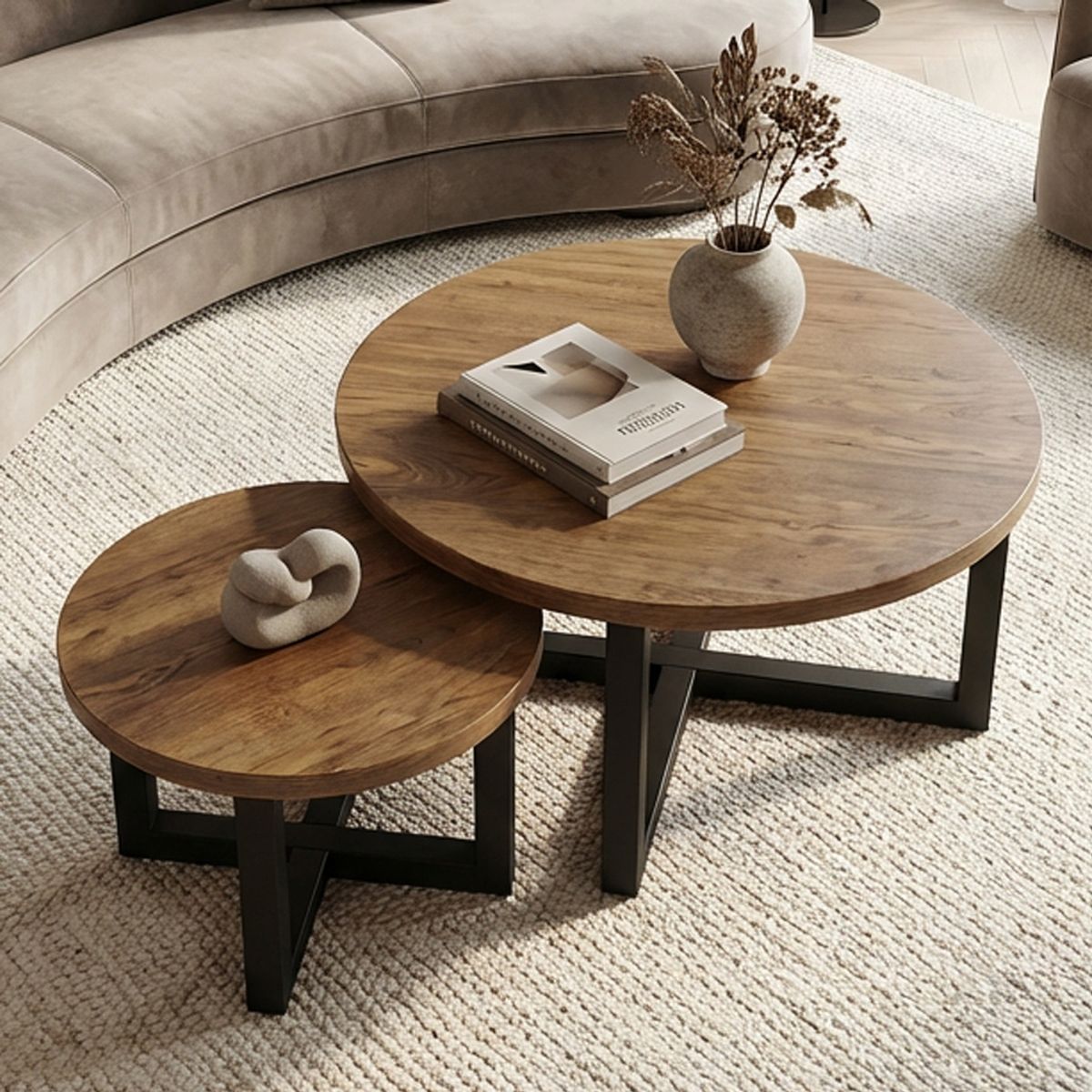 M&D MADERA & DECO - Set Mesas de centro Talamancas