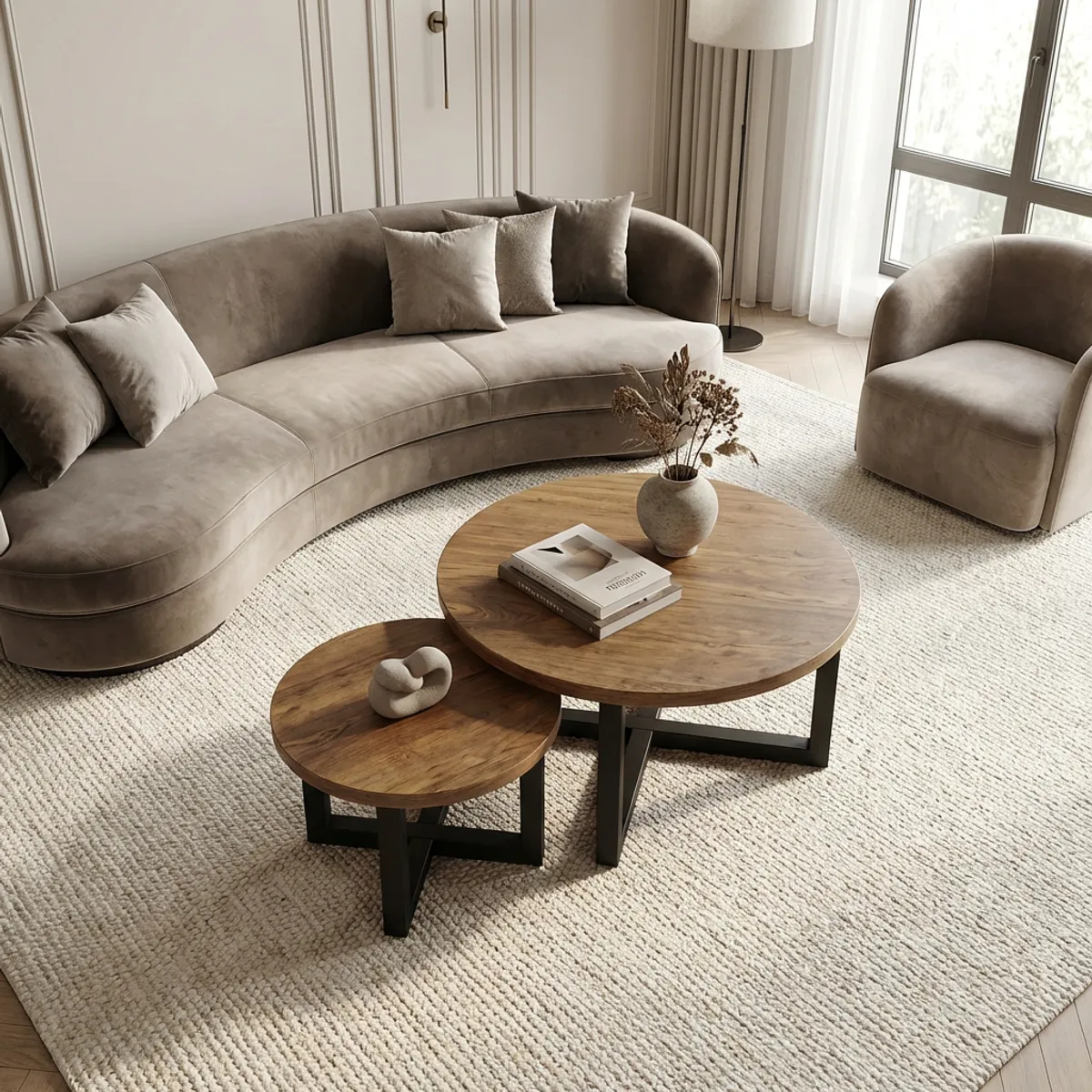 M&D MADERA & DECO - Set Mesas de centro Talamancas