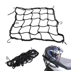 PROBIKER - Malla Negra Elásticas Para Motos Pulpos Grande De 40 X 40 Cm