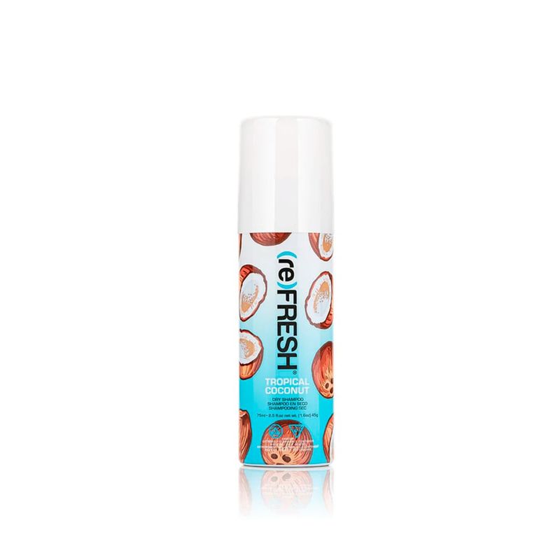 COSMETICAVAL - Shampoo seco instantáneo sin enjuague mini Refresh coco 75ml