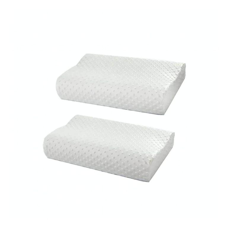 GENERICO - Set 2 almohada viscoelástica cervical con memoria