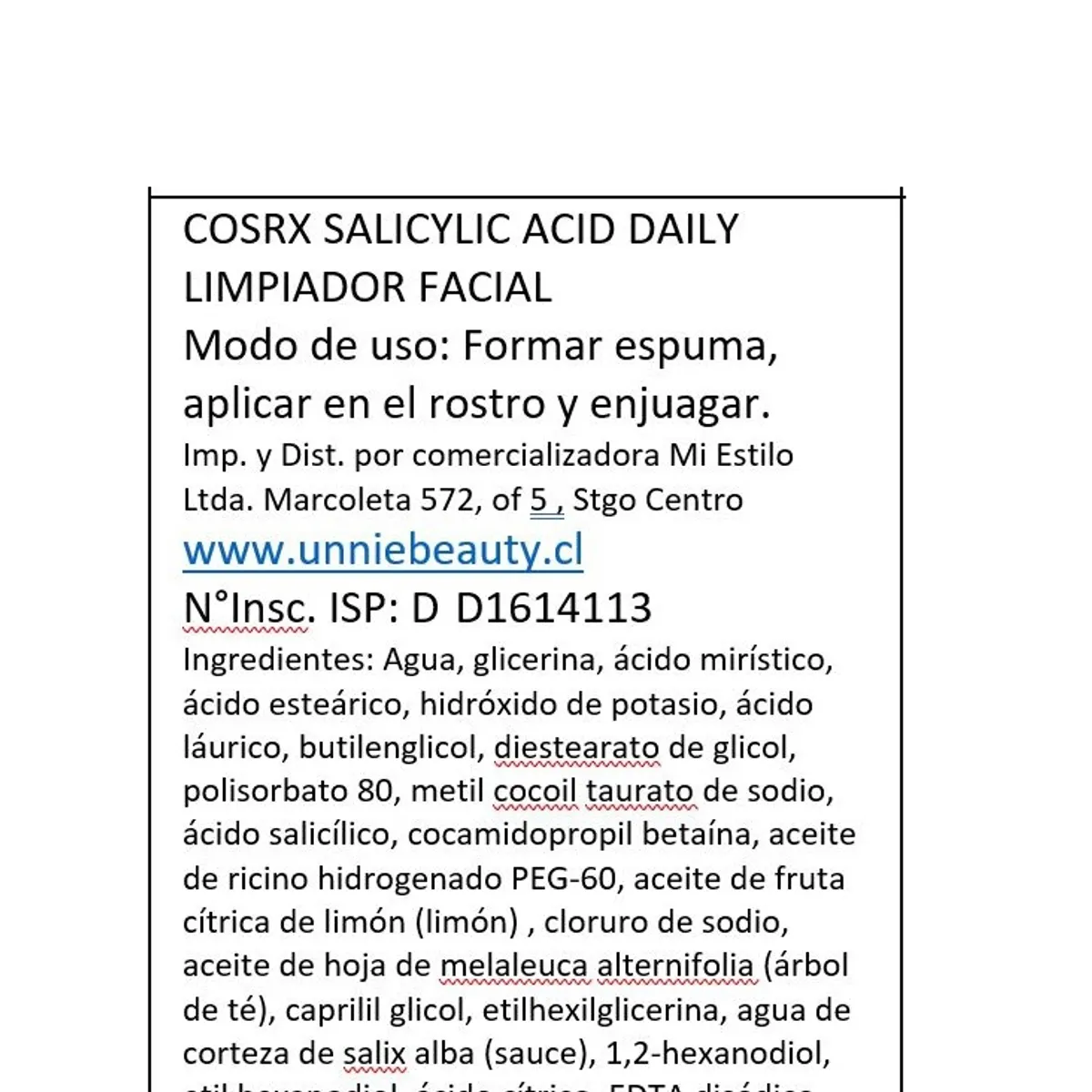 COSRX - Limpiador Antiacné Ácido Salicílico COSRX Cosmética Coreana
