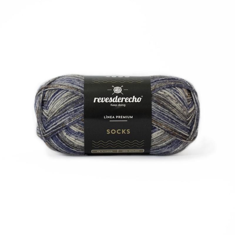 REVESDERECHO - Socks Lana para Calcetines 50 grs Denin 101