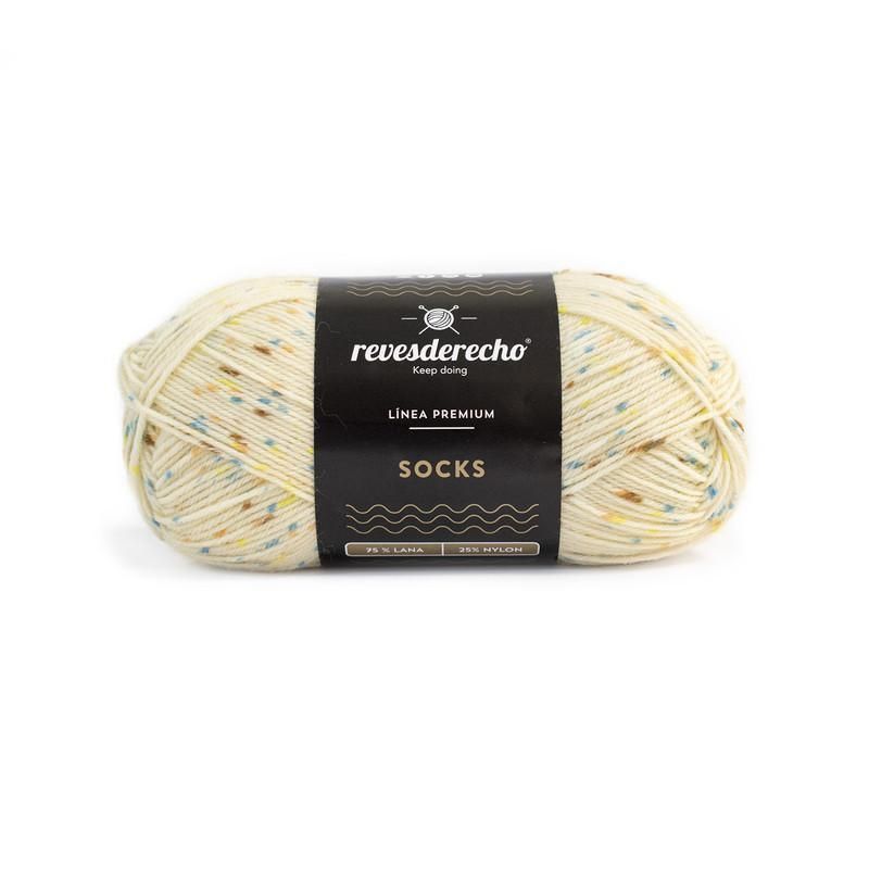 REVESDERECHO - Socks Lana para Calcetines 50 grs Crudo 49