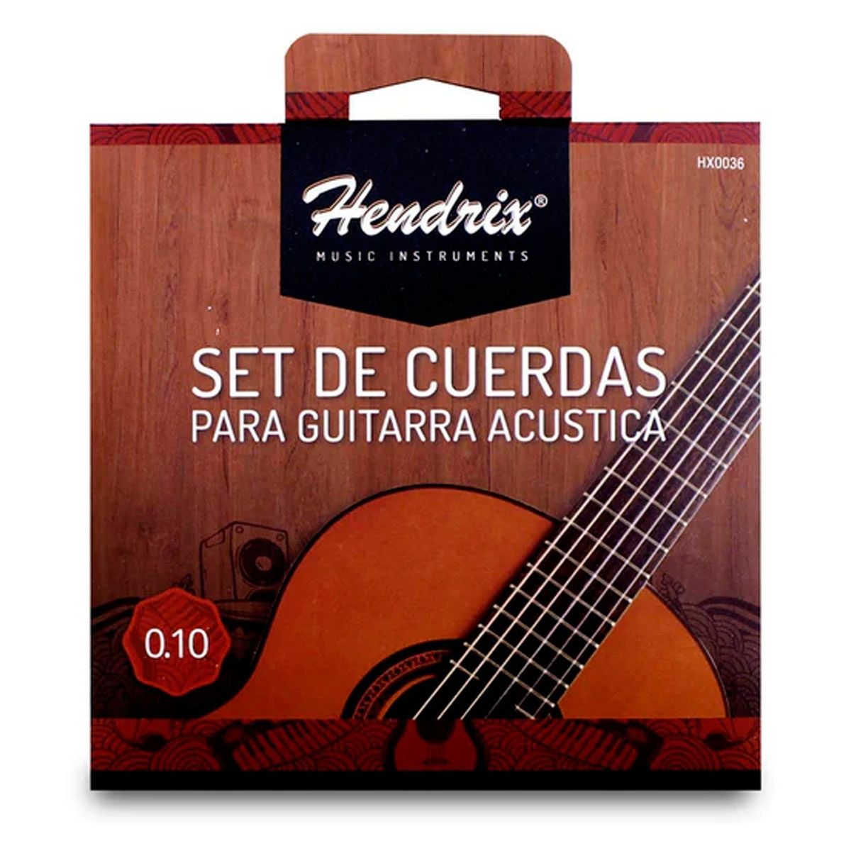 HENDRIX - Set de Cuerdas Para Guitarra Acustica Hendrix.