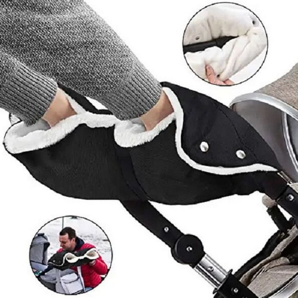 GENERICO - Cubre Manos Para Coches De Bebé Proteccion Frio