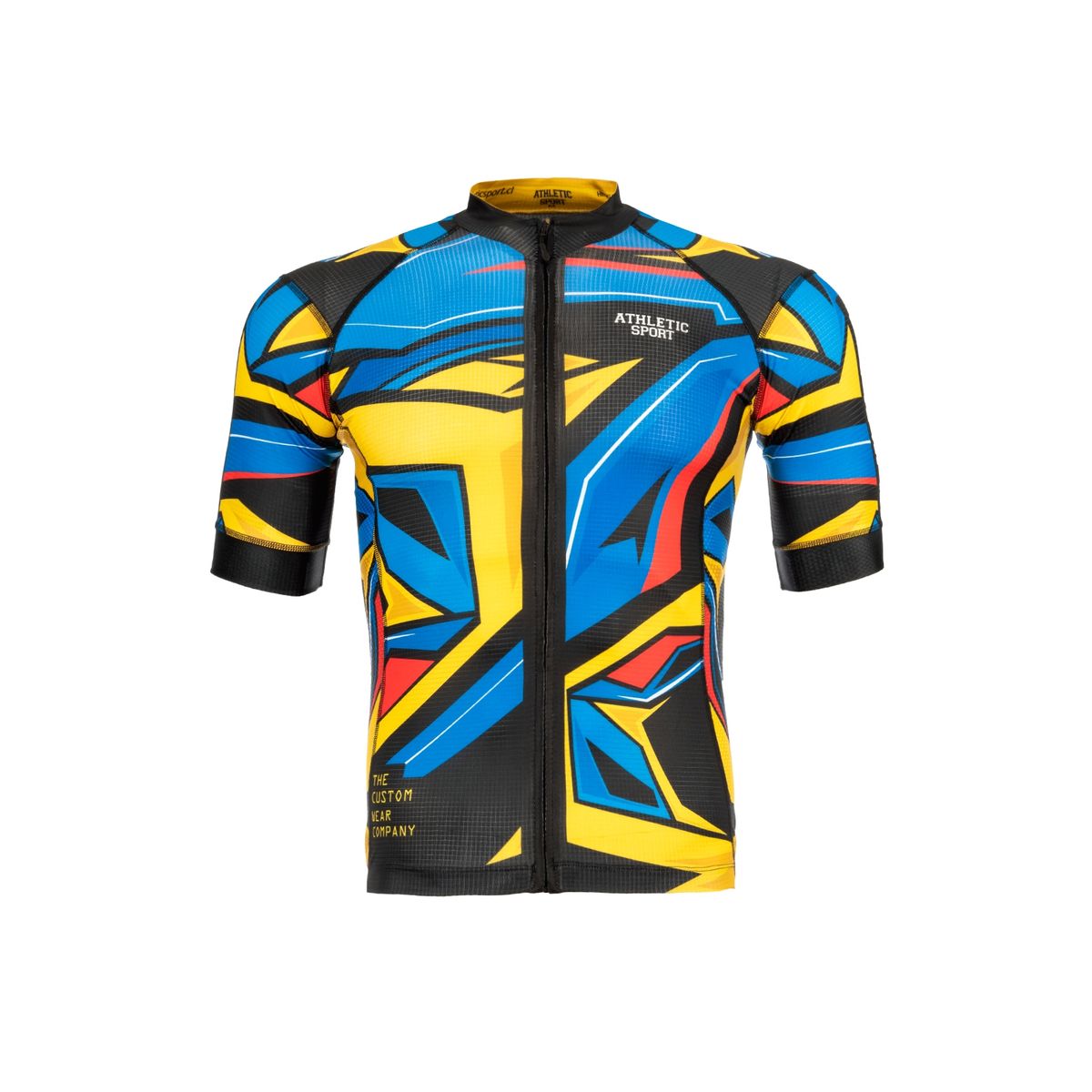 ATHLETIC SPORT - Tricota amarillo azul y negro