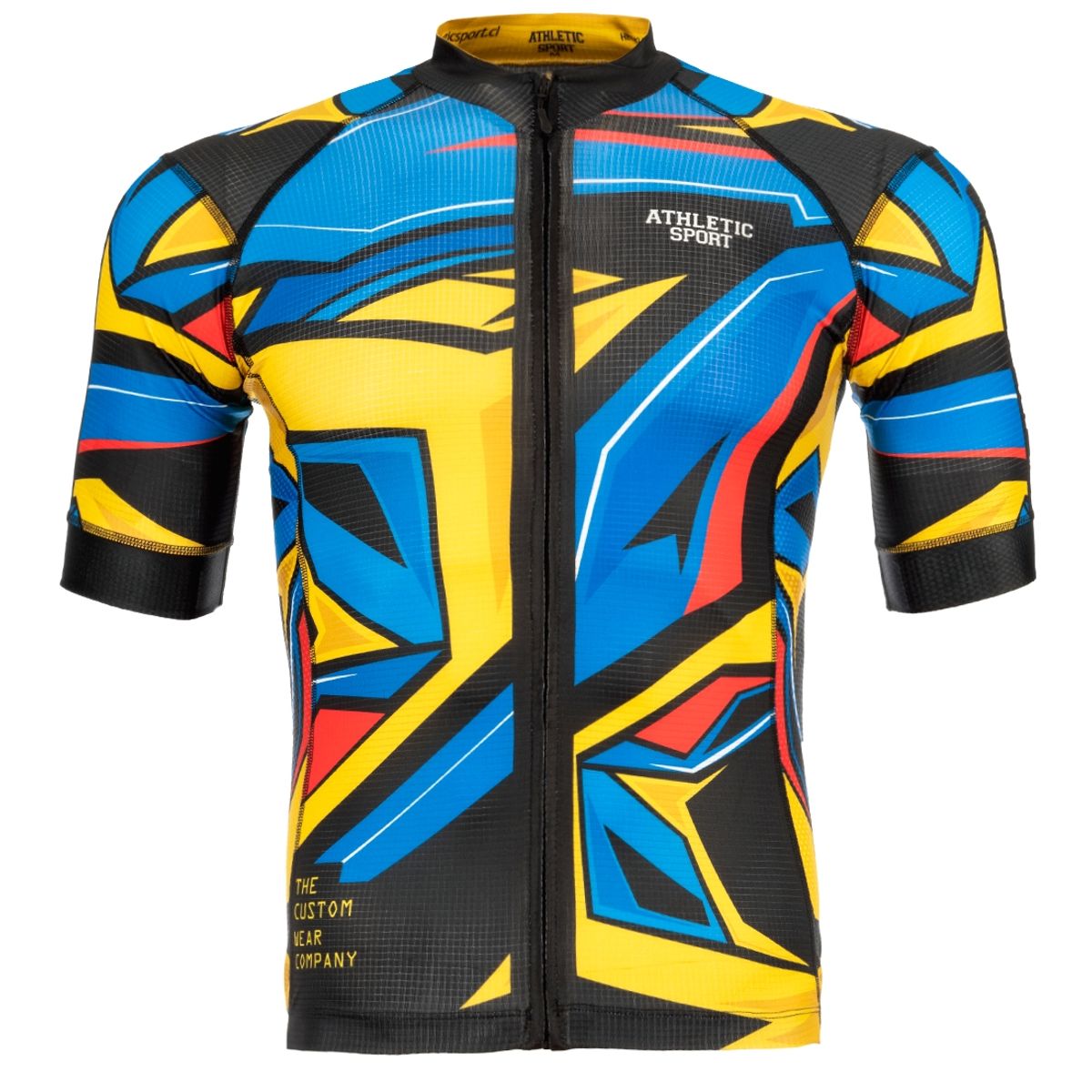 ATHLETIC SPORT - Tricota amarillo azul y negro