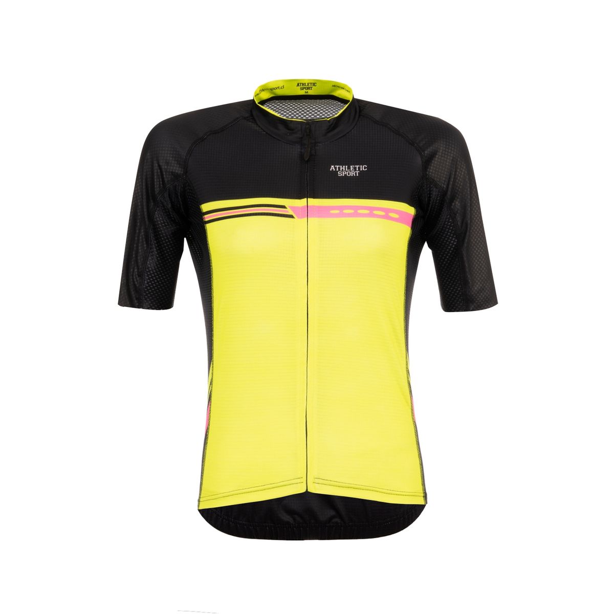 ATHLETIC SPORT - Tricota negro amarillo