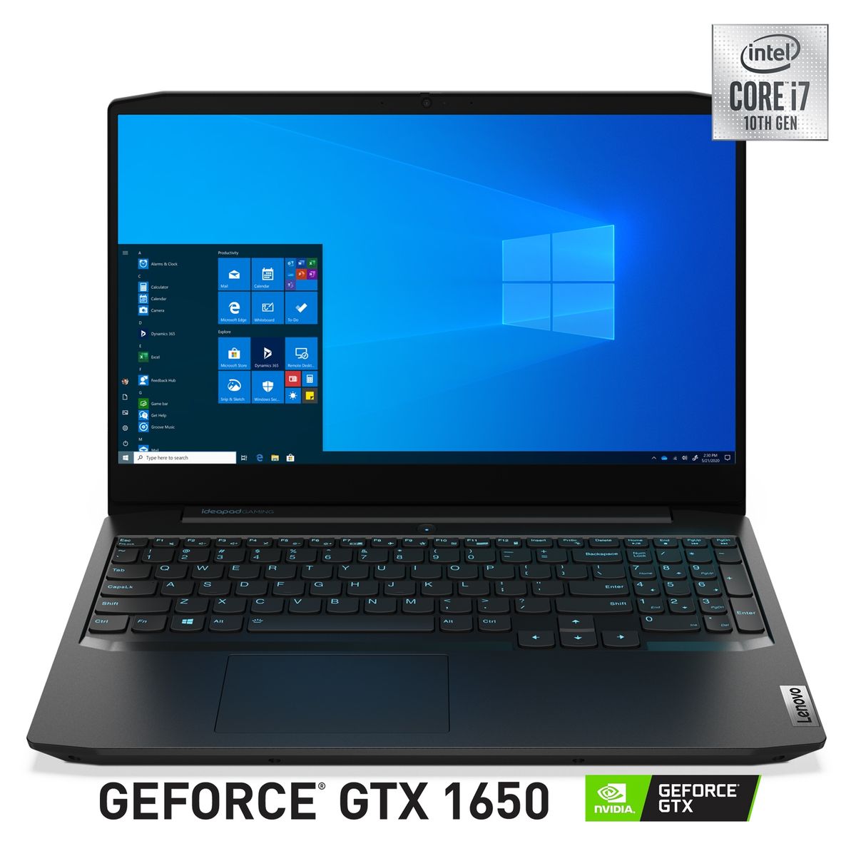 LENOVO - Notebook Ideapad Gaming 3i Intel Core i7-10750H 8GB RAM 1TB HDD + 128GB SSD Nvidia Geforce GTX1650 15" 120HZ WiFi6